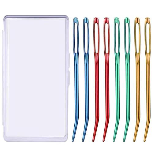 UOOU Yarn Needle, 8 Pcs Tapestry Needles for Yarn, Darning Needles