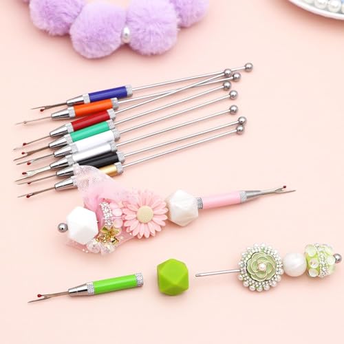 10 Packs Beadable Thread Cutter Seam Rippers for Sewing Metal Embroidery Removal Tool Beaded Tag Remover for DIY Craft (Silver) - color: Silver