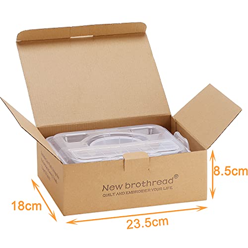 New brothread 1 Layer Stackable Clear Storage Box Organizer - size: 1 Layer