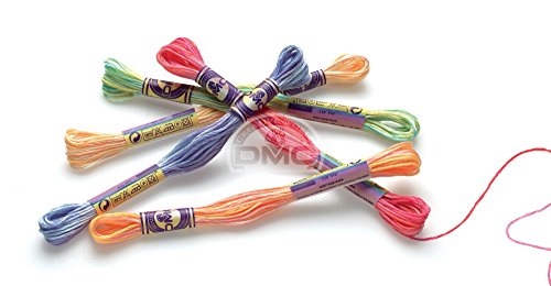 DMC 417F-4180 Color Variations Six Strand Embroidery Floss, 8.7-Yard, Rose Petals