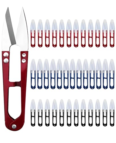 DAWZMR 24 Pcs 4.1" Yarn Snips Scissors for Sewing, Small Embroidery Thread Snippers Cutter Mini