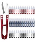 DAWZMR 24 Pcs 4.1" Yarn Snips Scissors for Sewing, Small Embroidery Thread Snippers Cutter Mini
