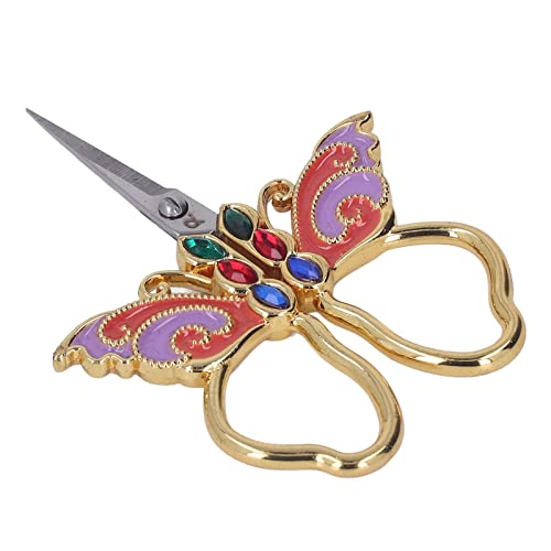 Home Scissors, Incisive Blade Butterfly Appearance Sewing Scissors for DIY Art Work, 3.3 inch Shears Cross Stitch Knitting Scissor