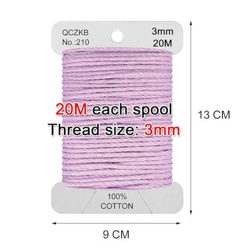 Classic Crochet Thread Yarn 100% Pure Cotton Thread,Col No: 210,Medium Lavender - color: Medium Lavender