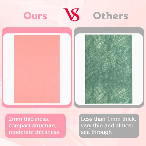 NEBURORA 20 Pcs 2mm Thick Stiff Felt Sheets for Crafts Sewing(Pink Series) - color: Pink and Purple