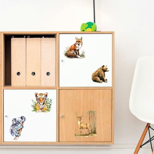 Peacoblue Animals and Forest Rub On Transfers for Furniture Craft 6"x12" - style: Animals and Forest