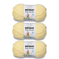 Bernat Baby Blanket Yarn for Crocheting Soft, Baby Yellow, 3-Pack - color: Baby Yellow, size: 3 Pack, style: Baby Blanket