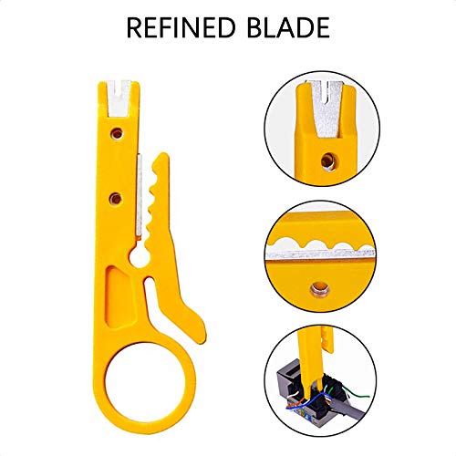 VANICE Mini Wire Stripper 3 Pack Network Wire Stripper Punch Down Cutter