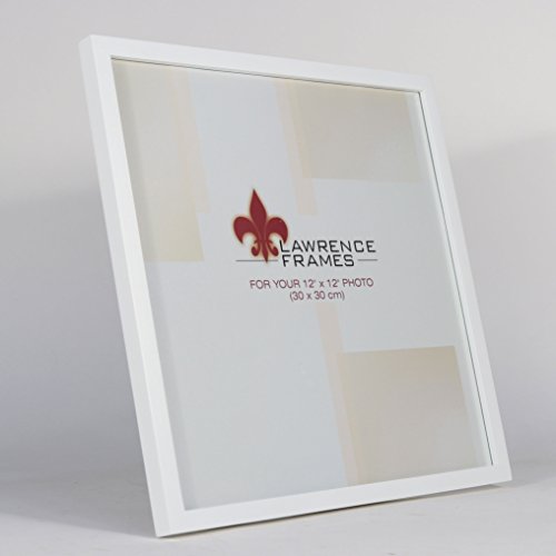 Lawrence Frames 755812 White Wood Picture Frame, 12x12 - color: White, size: 12X12