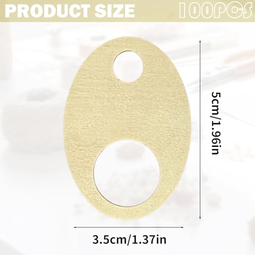 100 Pieces Floss Drops Cross Stitch Silk,1.97 * 1.38 Inches Cross Stitch Thread,Embroidery Floss Bobbins,Wood Thread Drops,Wood Bobbins,Embroidery Bobbin Thread Suitable for DIY Sewing Thread Storage