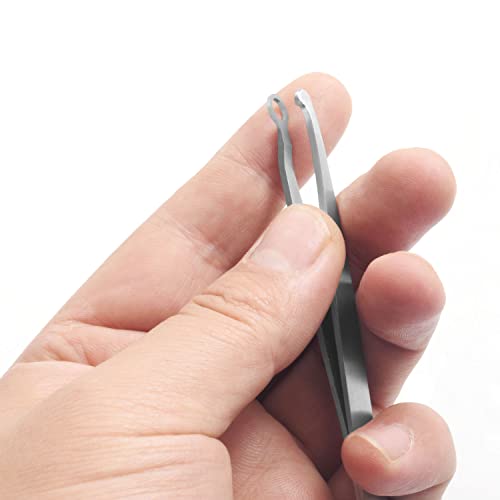 Multicolor Professional Grooming Scissors for Facial Hair Removal - color: Siver Tweezers