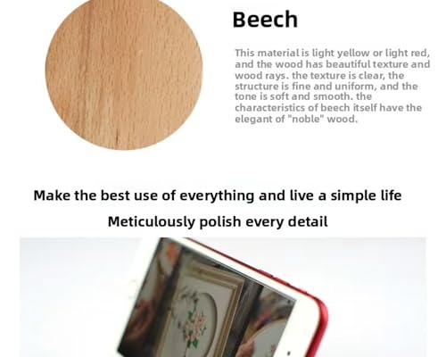 QIZUOLIFE Wooden Embroidery Hoop Stand Display Frame & Phone Holder