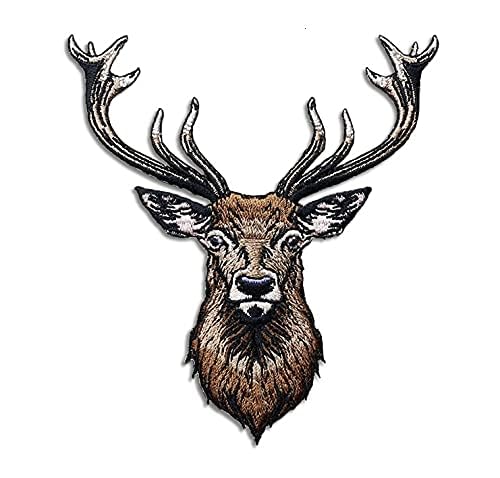 Embroidered Iron on Patches Applique, Deer Patches - color: Deer