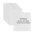 20 Pieces 7 Count Plastic Canvas Sheets, 10.2x13in Plastic Mesh Sheet - size: 10.2x13-20pcs