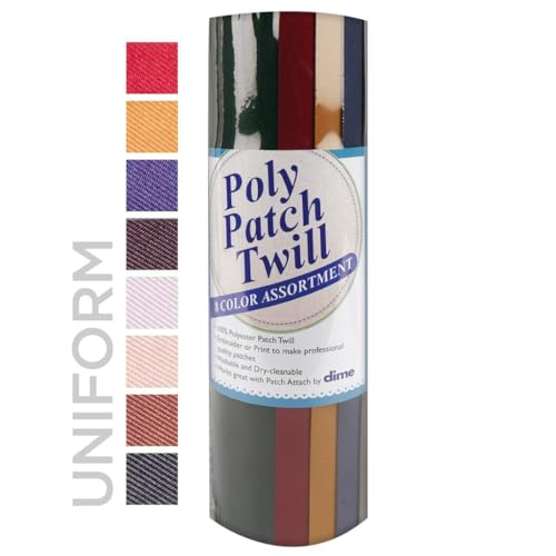 Poly Patch Twill™ Uniform for Machine Embroidery Patches