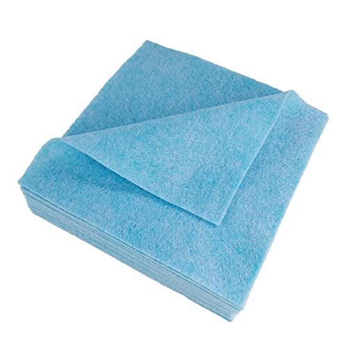 Jtnohx Soft Felt Fabric Flexible Craft Felt Sheets Light Blue 6" 20Pcs - color: Light Blue