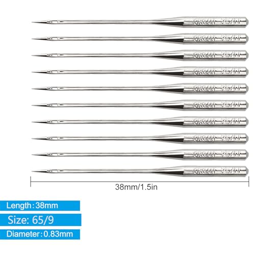 50PCS Embroidery Sewing Needles for Brother Machine Needles Size 65/9 130/705H HAx1 Sewing Needles Machine for Brother Sewing Machine - style: 65/9- 50 pack