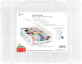 Dritz Double-Sided Thread Storage Box, 48 Compartments, Clear