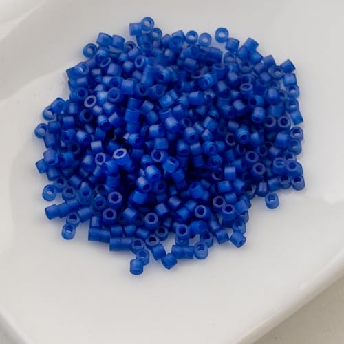 John Bead 25g Cylin Beads Transparent Cobalt Blue 11/0 Glass Cylindrical Seed Beads for Jewelry Bracelets Necklaces Earrings Making Embroidery - color: Transparent Cobalt Blue