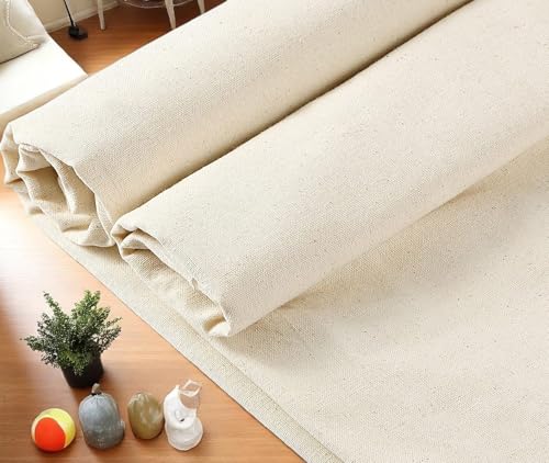 3 Yard 100% Cotton Muslin Fabric, 48" Wide, Medium Weight - Unbleached - color: Natural (Unbleached), size: 3 Yard