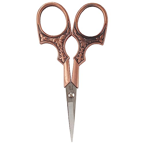 JubileeYarn Antique Style Heirloom Embroidery Craft Scissors - Copper - 1 Scissor - color: Antique Heirloom - Copper, size: 1 Scissor