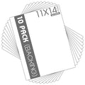 Mat Board Center 11x14 Backing Boards, 10 Pack White Backboards for Frames - size: 11x14