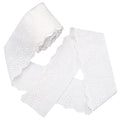 GORGECRAFT 7.5 Yards Cotton Lace Trim Eyelet Embroidery Fabric Curtain Tablecloth Slipcover Bridal DIY Clothing/Accessories for DIY Craft Sewing Wedding Decoration 80Mm Wide - size: 7.5 Yards;80mm wide