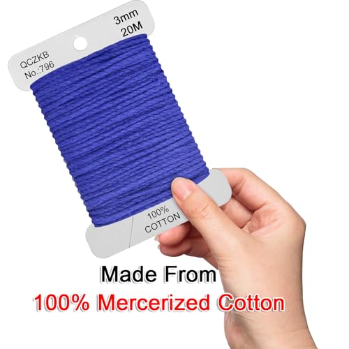 Classic Crochet Thread Yarn 100% Pure Cotton Thread,Col No: 796,Dark Royal Blue - color: Dark Royal Blue