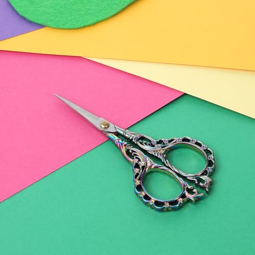 Crochet Scissors with Cover Embroidery Scissors Small Sharp Craft Scissor Sharp Pointed Tip In A Pouch Stainless Steel Embroidery Scissor for Precise Cuttin Craft and Sewing Supplies