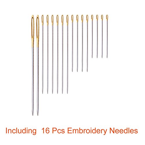 Paxcoo 124 Skeins Embroidery Floss Cross Stitch Thread with Needles - color: 124 Colors