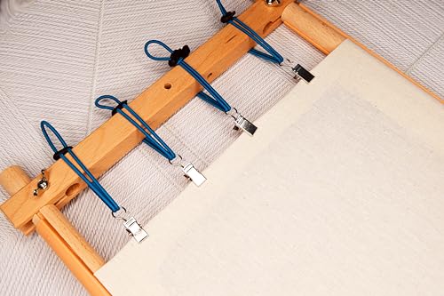 Scroll rod tension Set of 8 Side Tensioners for Embroidery Frames System for tightening canvas Tension Clips for cross stitch kit embroidery frame scroll rod supplies tensioners for embroidery frames