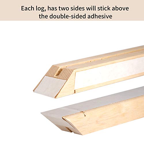 B.B.F Make 10x10 DIY Canvas Stretcher Bars, 1.25" Gallery Depth White Pine Wood Frame Kit, Self-Adhesive & Tool-Free Assembly for Oil Painting & Needlepoint, No Staple Gun Needed - size: 10"X10"