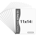 10 Pack Backing Boards,11X14 Uncut White Mats Matboards - size: 11x14 10pack backing boards