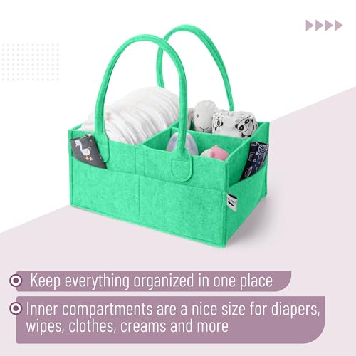 Mr. Pen- Baby Diaper Caddy Organizer, Green - color: Green, size: 1 Pack, Regular