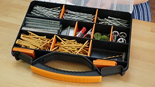 Massca Small Parts Organizer Box, Organize Screw, Hardware Case and Storage