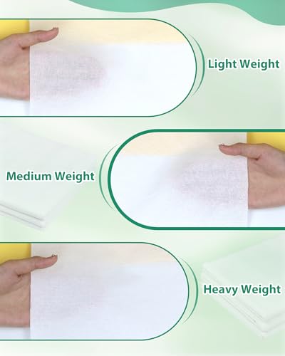 Medium Weight Woven Cotton Iron-On Fusible Interfacing,44"X 2yd 100% Cotton - size: Medium Weight
