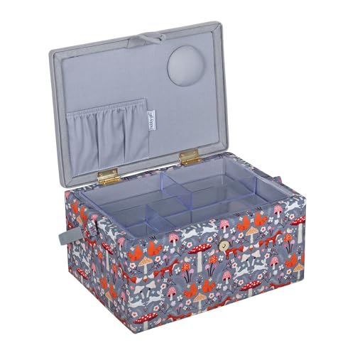 Hobby Gift Medium Sewing Box Organiser - color: Toadstool