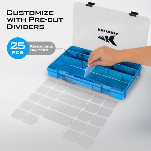 KastKing Utility Tackle Boxes, 3600 and 3700 Fishing Tackle Trays - color: Blue Camouflage, size: 3700(4Pack)