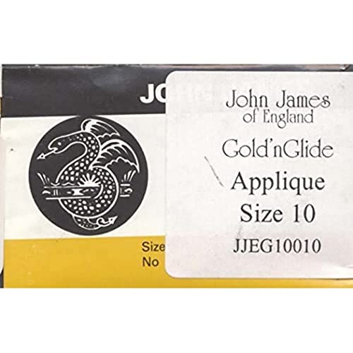 Colonial Needle JJEG100-10 Gold'n Glide Applique Hand Needles, Size 10, 10/pkg