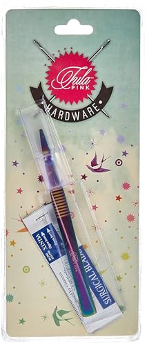 Tula Pink 5.5in Surgical Seam Ripper, Precision Stainless Steel Blade, Comfort Grip, Signature Design for Detailed Unpicking – Ideal for Quilting and Sewing