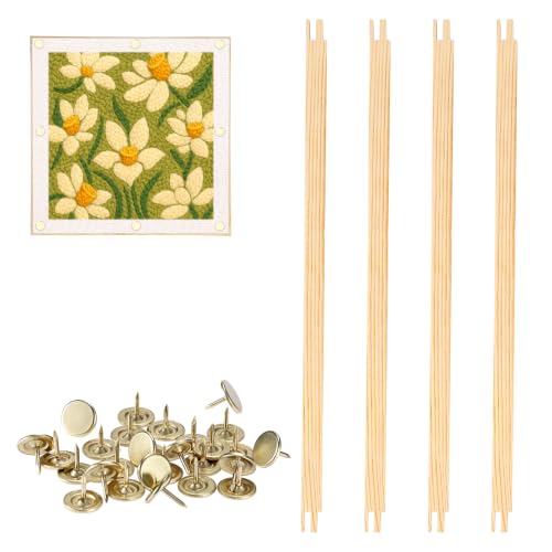 OwnMy 16 Inch Needlepoint Stretcher Bars Wood Stretcher Bars for Needlework - size: 16 Inch