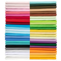 Aubliss 200pcs 100% Cotton Fabric Bundle 4" x 4" PreCut Fat Squares Sheets - color: Solid, size: 200PCS 4" x 4"