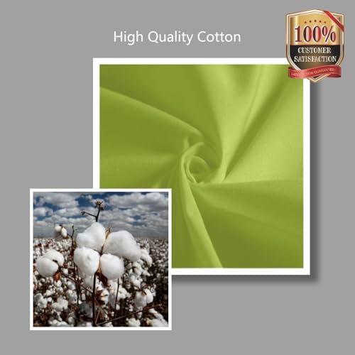 TOPDesign 1-Pack Super Strong Large 12oz Cotton Canvas Tote Bag, Reusable Grocery Shopping Cloth Bag, Fashionable Two-Tone Tote for Crafts, DIY Your Creative Designs - color: Light Green