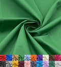 EOVEA - Cotton Polyester Fabric by The Yard – 60" Wide Broadcloth Fabric, Soft, Lightweight & Breathable Material for Lining, Curtains, Bedding, Skirts, Sewing Projects (Kelly Green, 1 Yard) - color: Kelly Green, size: 1 Yard