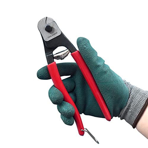 TOOLEAGUE 8" Cable Wire Cutters, Stainless Steel Wire Rope Cutter - size: 8"