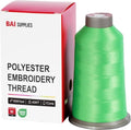 BAI Polyester Embroidery Machine Thread 5000 Yards Bright Green+1178 - color: Bright Green+1178