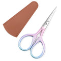 Stainless Steel Multipurpose Scissors, Fine Straight Head, Pink - color: Pink