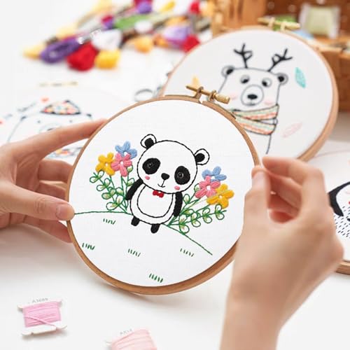 16 PCS White Linen Needlework Embroidery Fabric Cloth - color: White