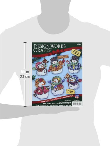 Design Works Crafts 1664 Welcome Winter Cross Stitch Ornament Kit, 4"