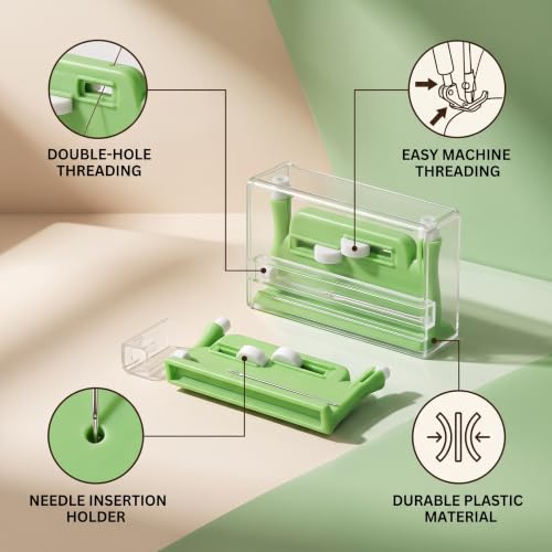 Automatic Needle Threader - Sewing Desk Tool with Case, Easy DIY Hand Tool